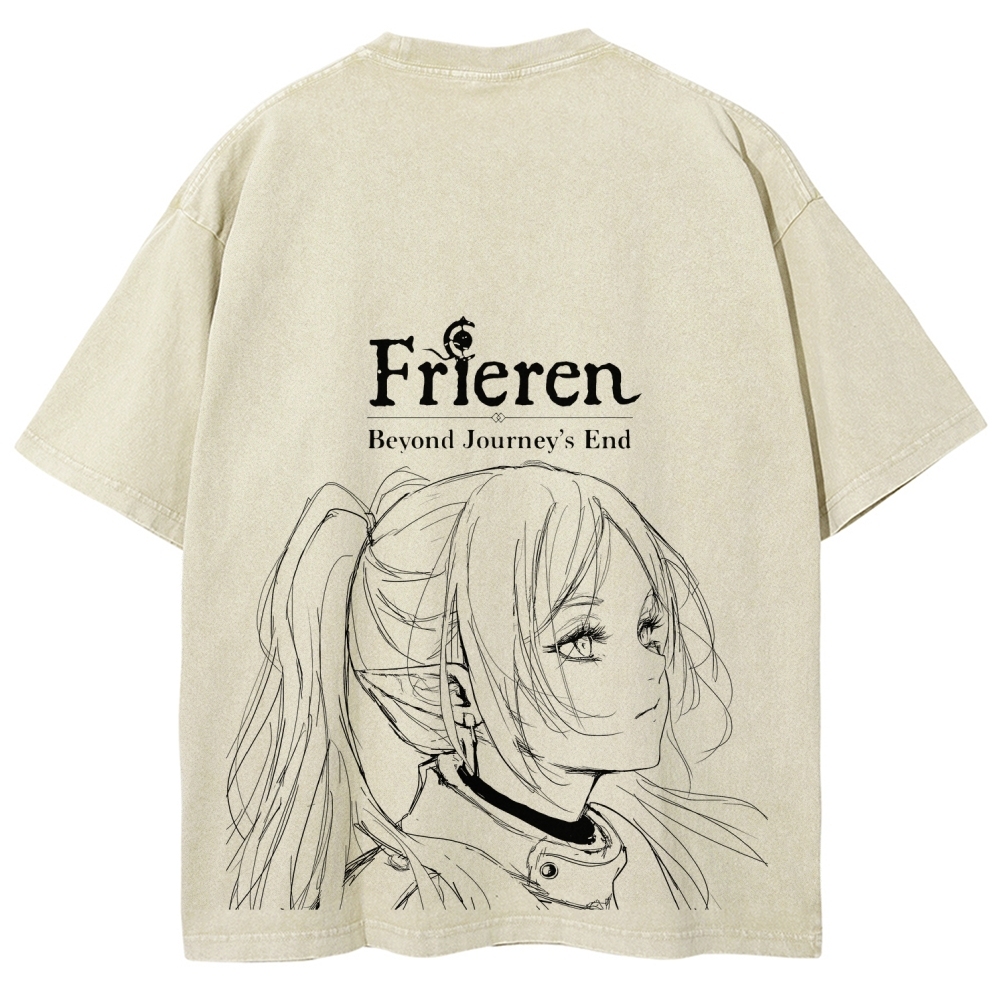 Frieren Unisex Fit Washed T-Shirt