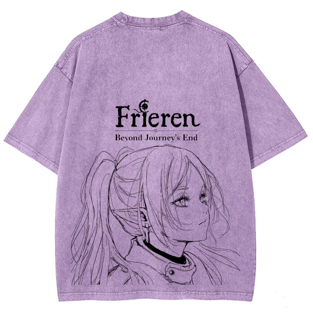 Frieren Unisex Fit Washed T-Shirt