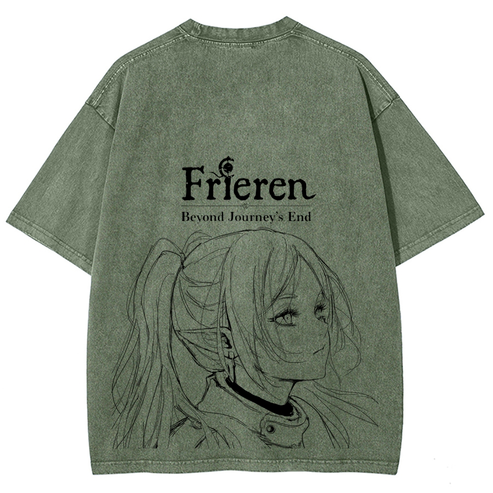 Frieren Unisex Fit Washed T-Shirt