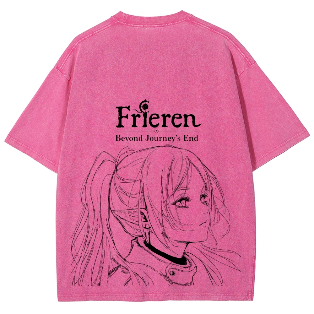 Frieren Unisex Fit Washed T-Shirt