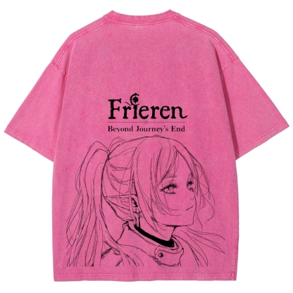 Frieren Unisex Fit Washed T-Shirt