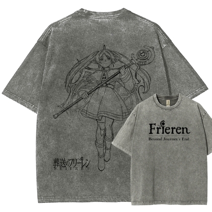 Frieren Unisex Fit Washed T-Shirt