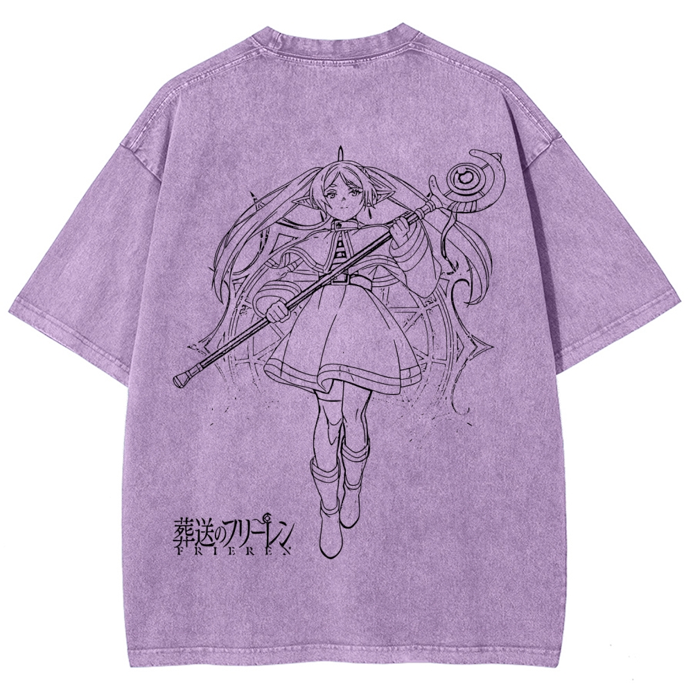 Frieren Unisex Fit Washed T-Shirt