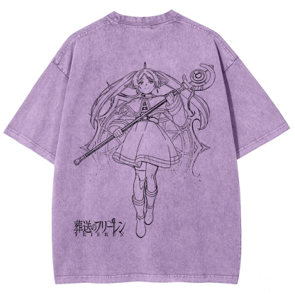 Frieren Unisex Fit Washed T-Shirt