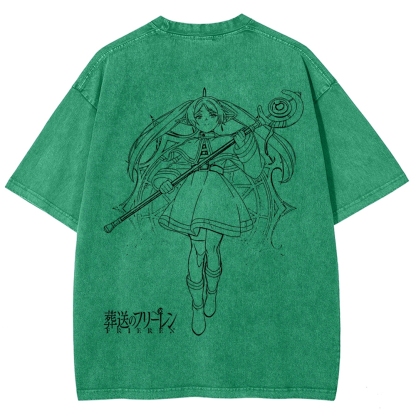 Frieren Unisex Fit Washed T-Shirt