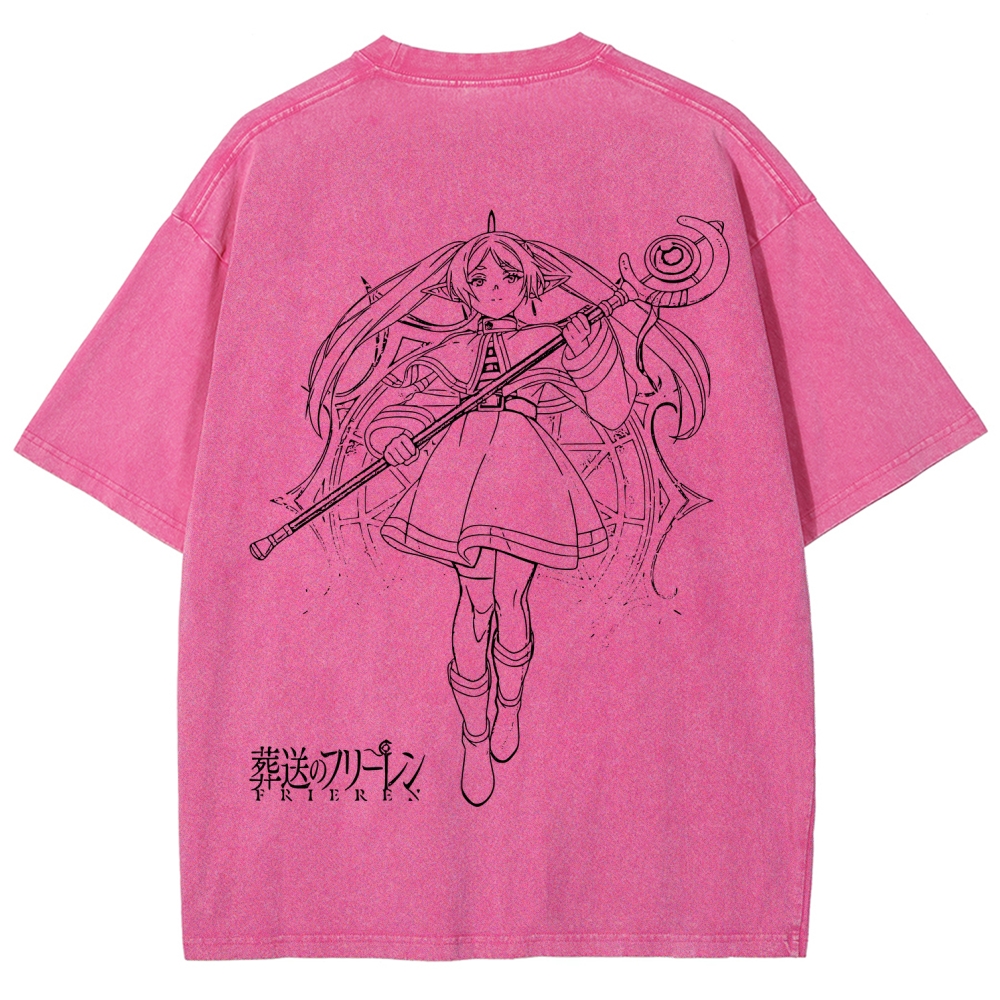 Frieren Unisex Fit Washed T-Shirt