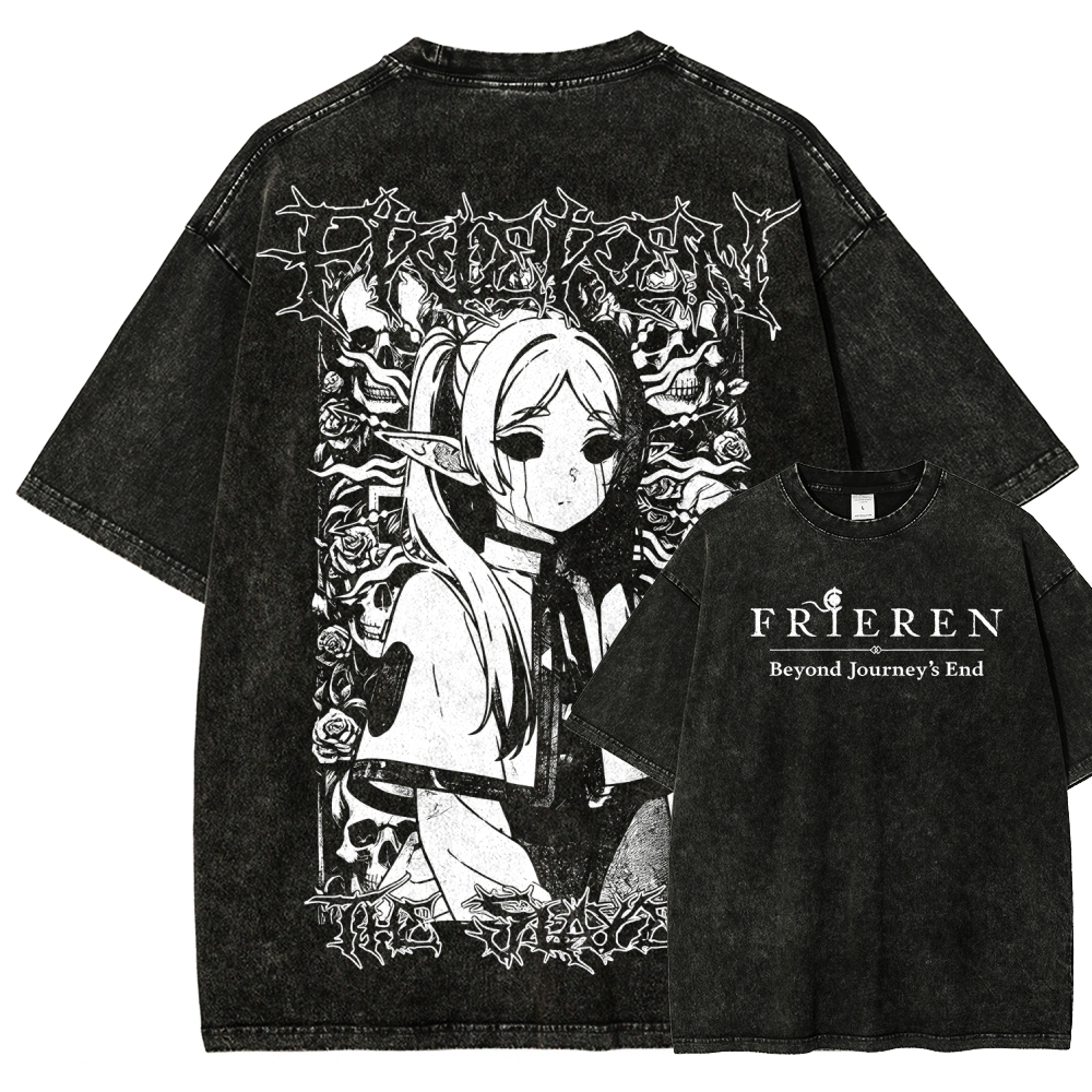 Frieren Unisex Fit Washed T-Shirt
