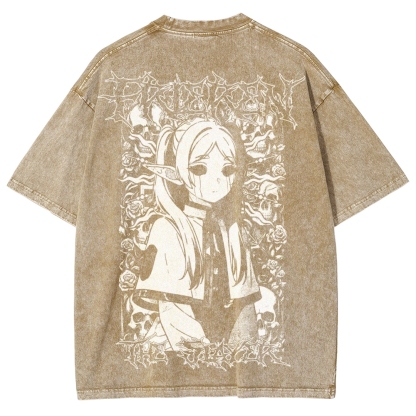 Frieren Unisex Fit Washed T-Shirt