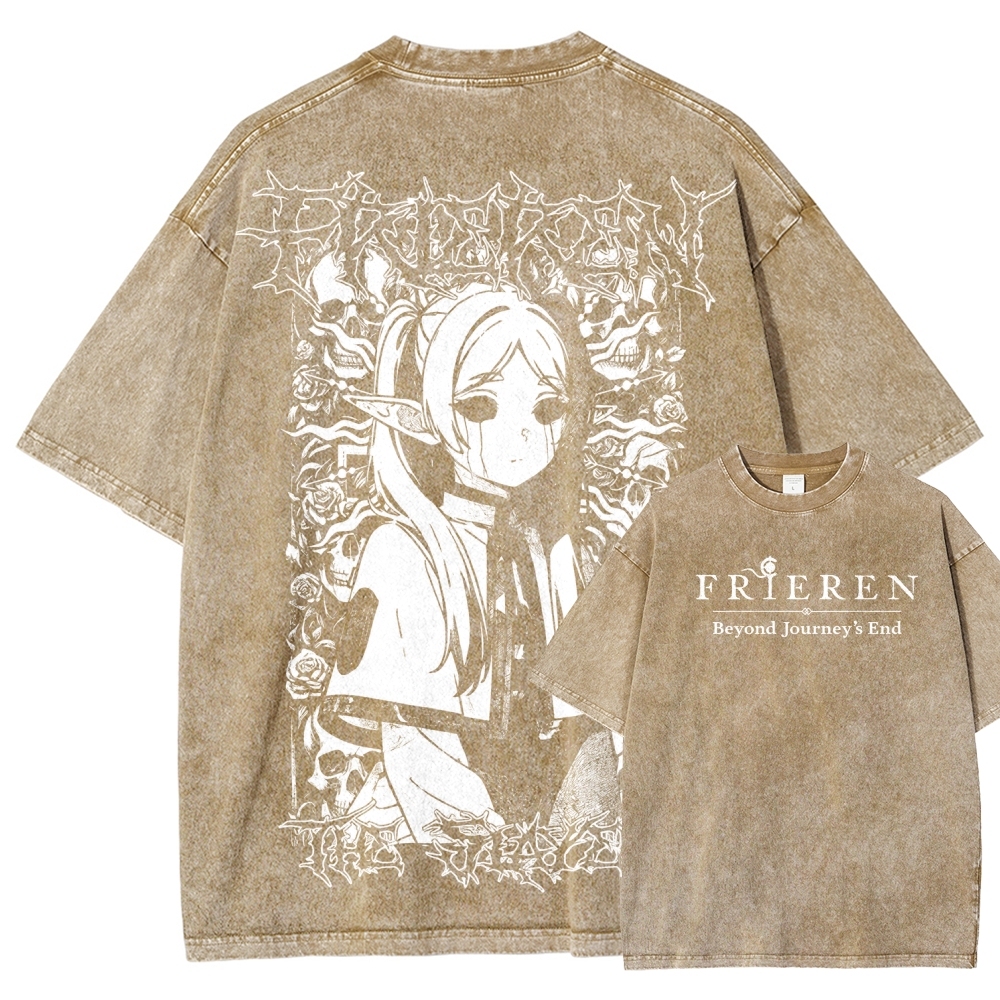 Frieren Unisex Fit Washed T-Shirt