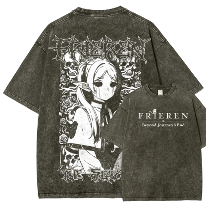Frieren Unisex Fit Washed T-Shirt