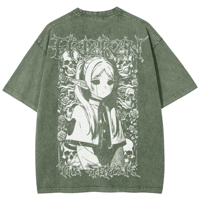 Frieren Unisex Fit Washed T-Shirt