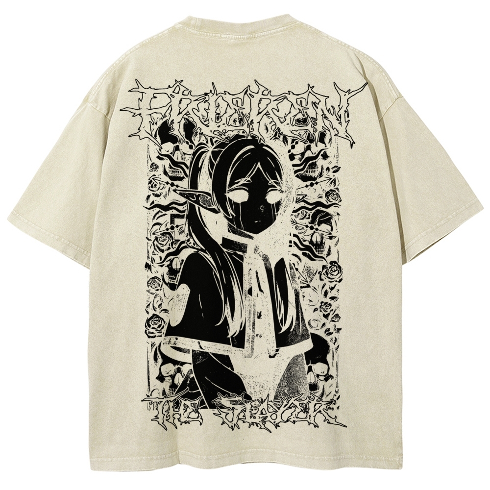 Frieren Unisex Fit Washed T-Shirt