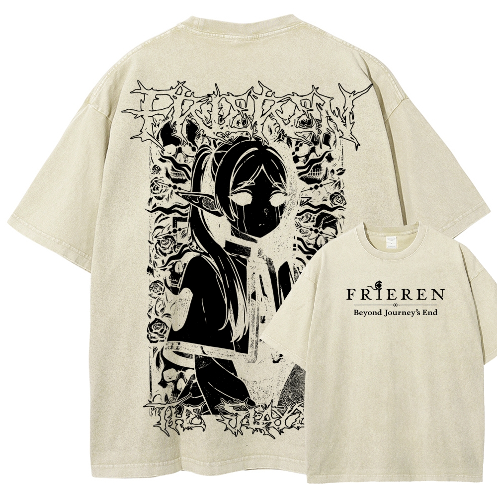 Frieren Unisex Fit Washed T-Shirt