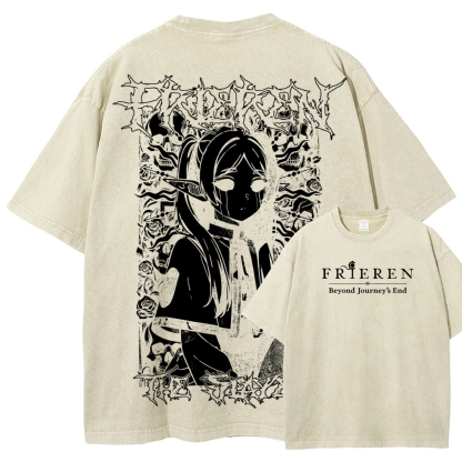 Frieren Unisex Fit Washed T-Shirt