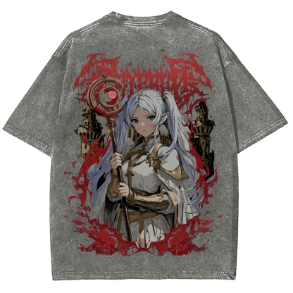 Frieren Unisex Fit Washed T-Shirt
