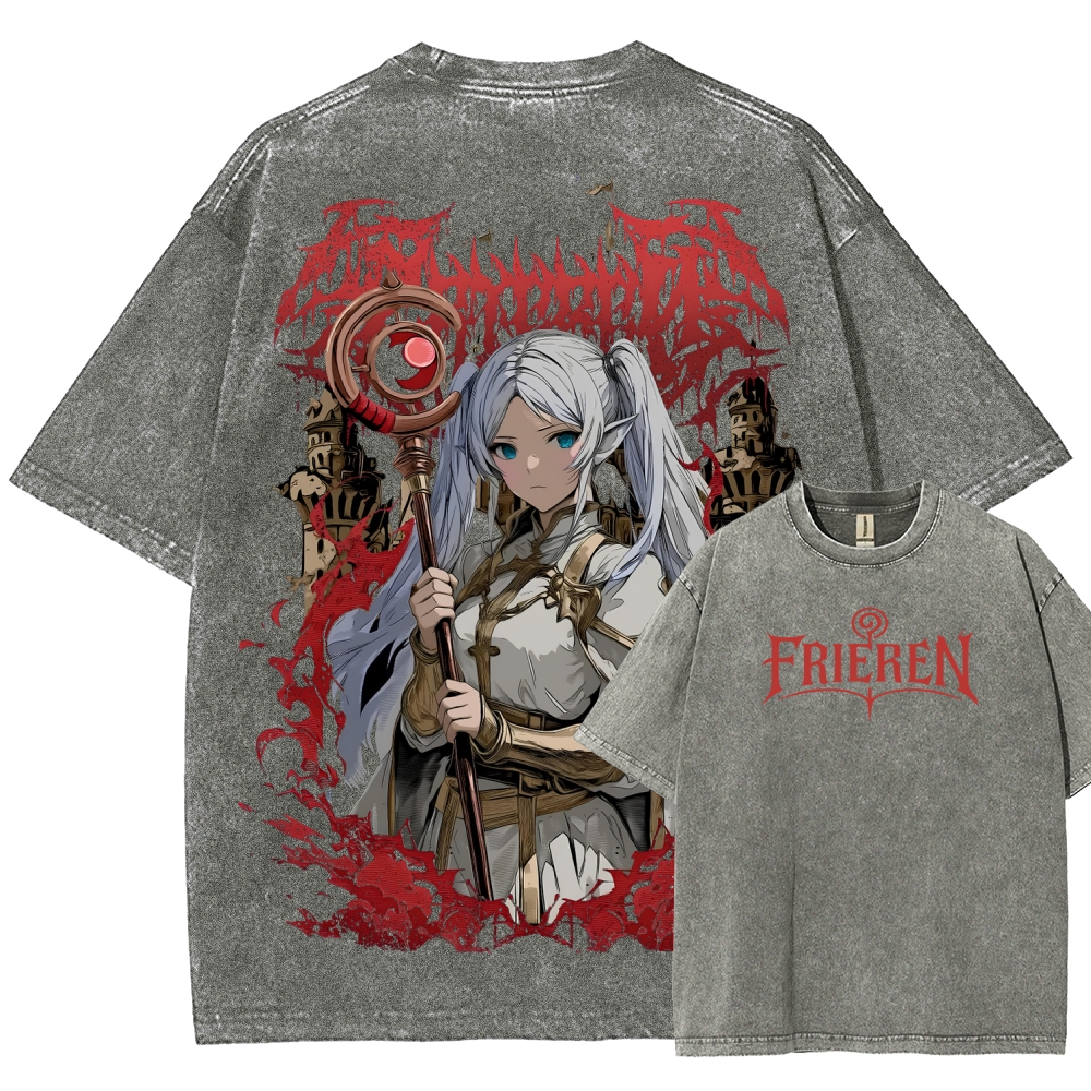 Frieren Unisex Fit Washed T-Shirt