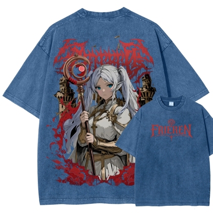 Frieren Unisex Fit Washed T-Shirt