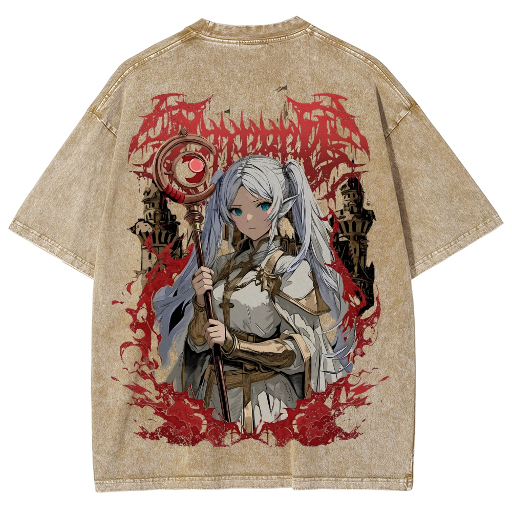 Frieren Unisex Fit Washed T-Shirt