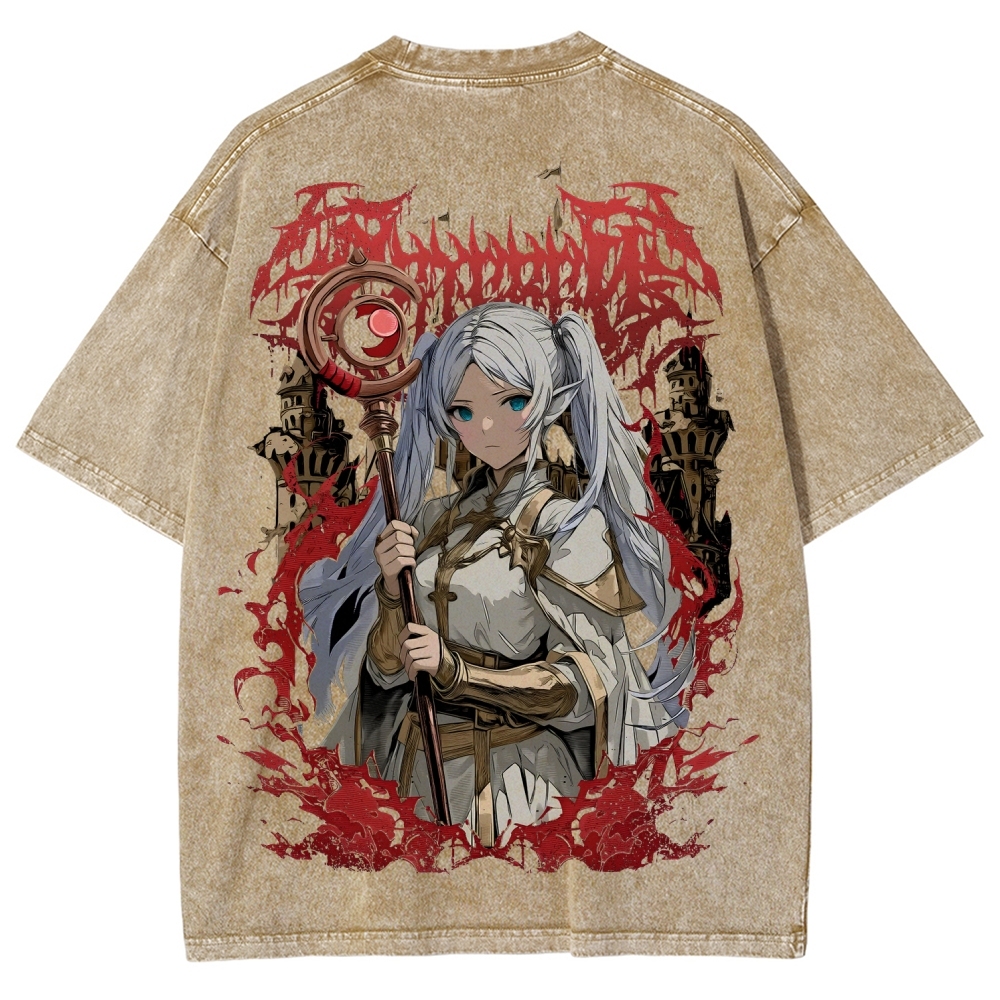 Frieren Unisex Fit Washed T-Shirt