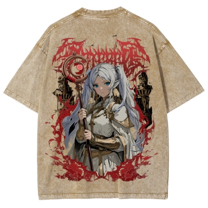 Frieren Unisex Fit Washed T-Shirt