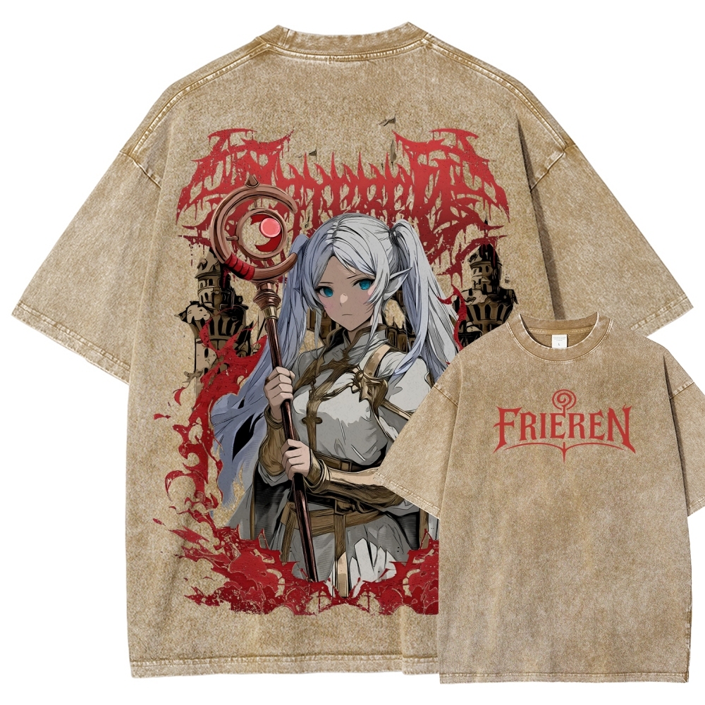 Frieren Unisex Fit Washed T-Shirt
