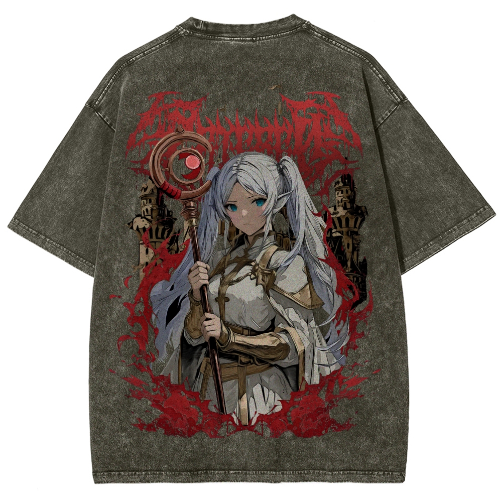 Frieren Unisex Fit Washed T-Shirt