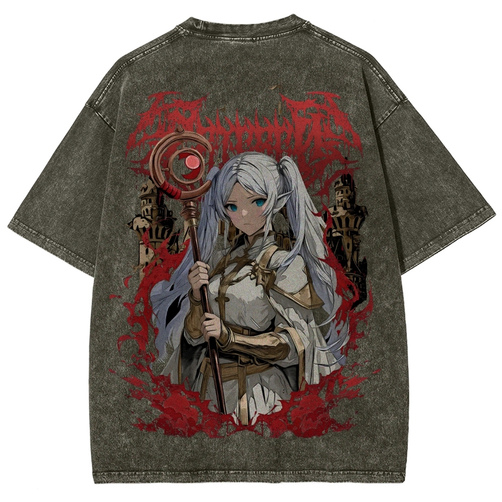 Frieren Unisex Fit Washed T-Shirt