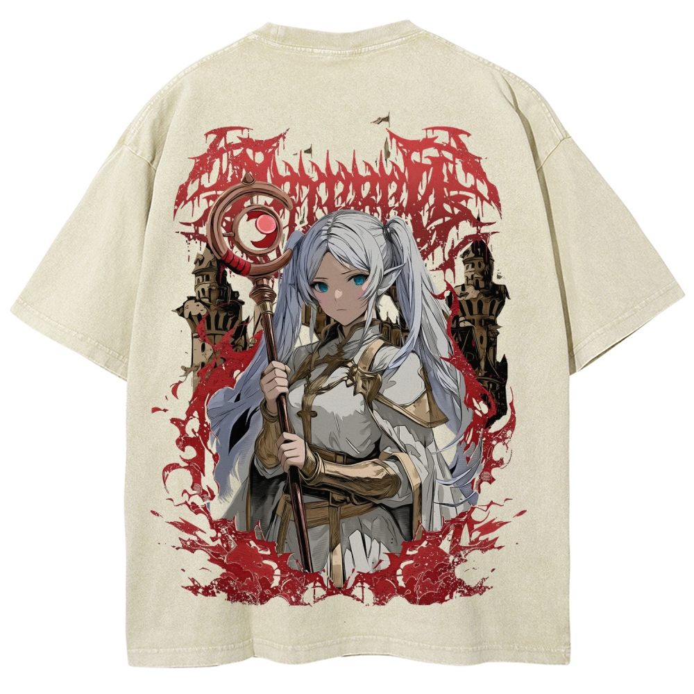 Frieren Unisex Fit Washed T-Shirt
