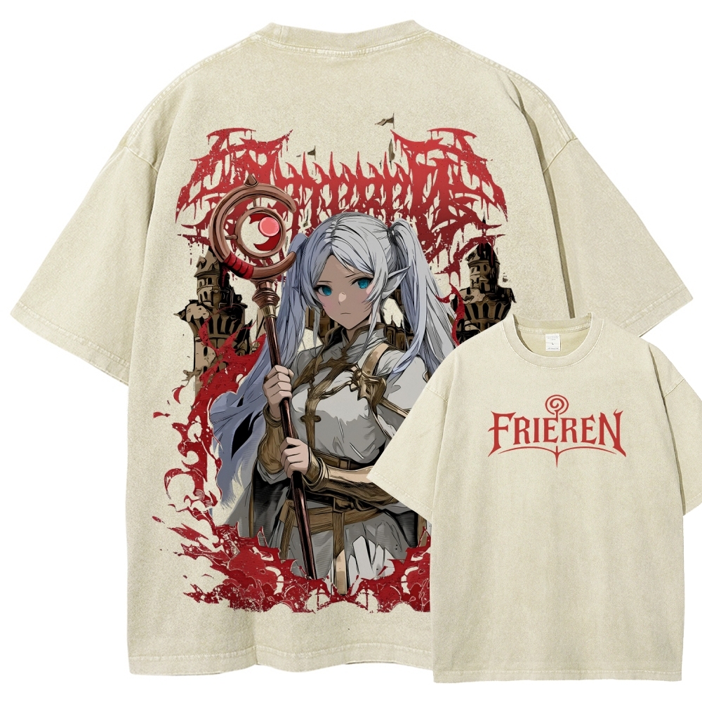 Frieren Unisex Fit Washed T-Shirt