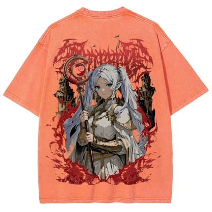 Frieren Unisex Fit Washed T-Shirt