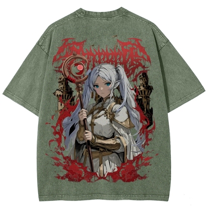 Frieren Unisex Fit Washed T-Shirt