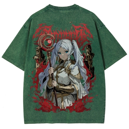 Frieren Unisex Fit Washed T-Shirt