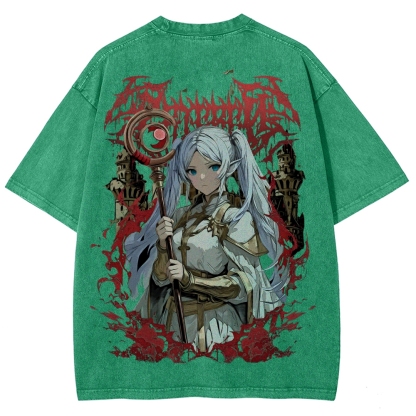 Frieren Unisex Fit Washed T-Shirt