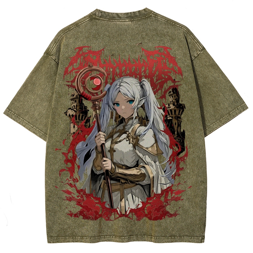 Frieren Unisex Fit Washed T-Shirt