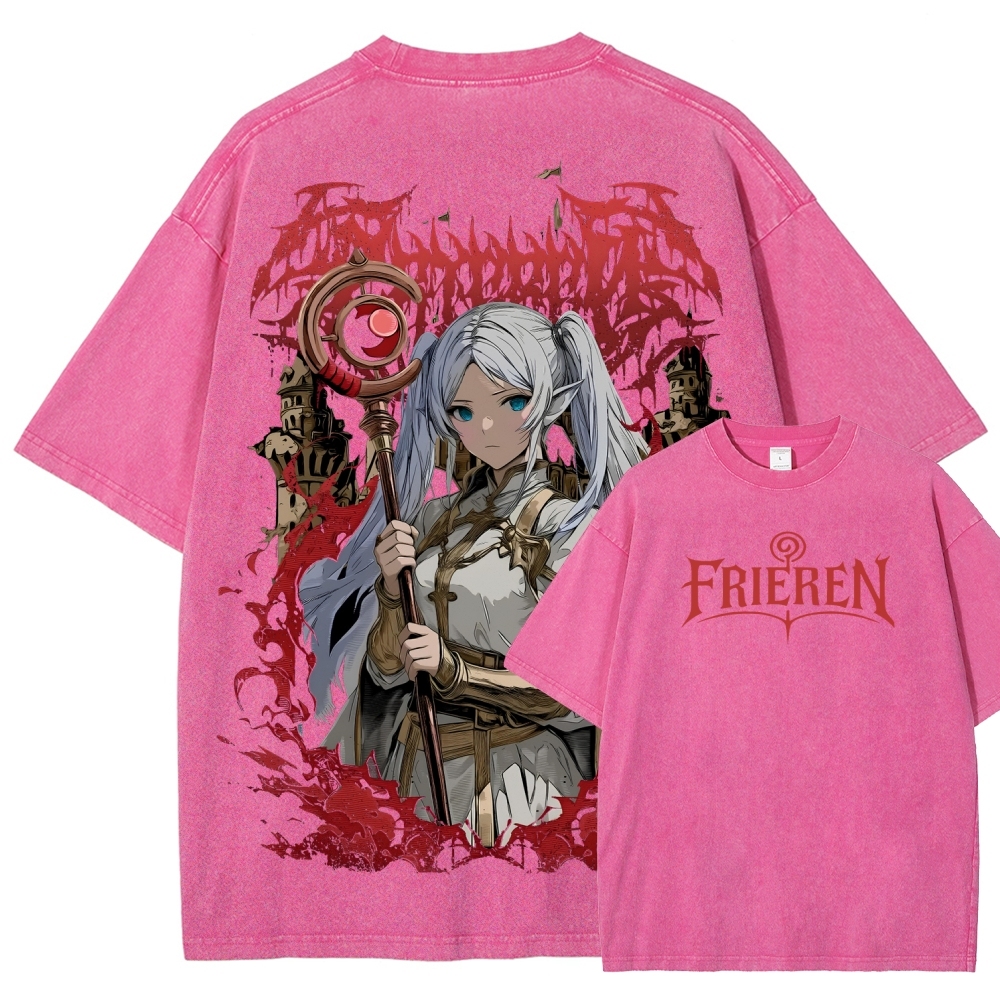 Frieren Unisex Fit Washed T-Shirt