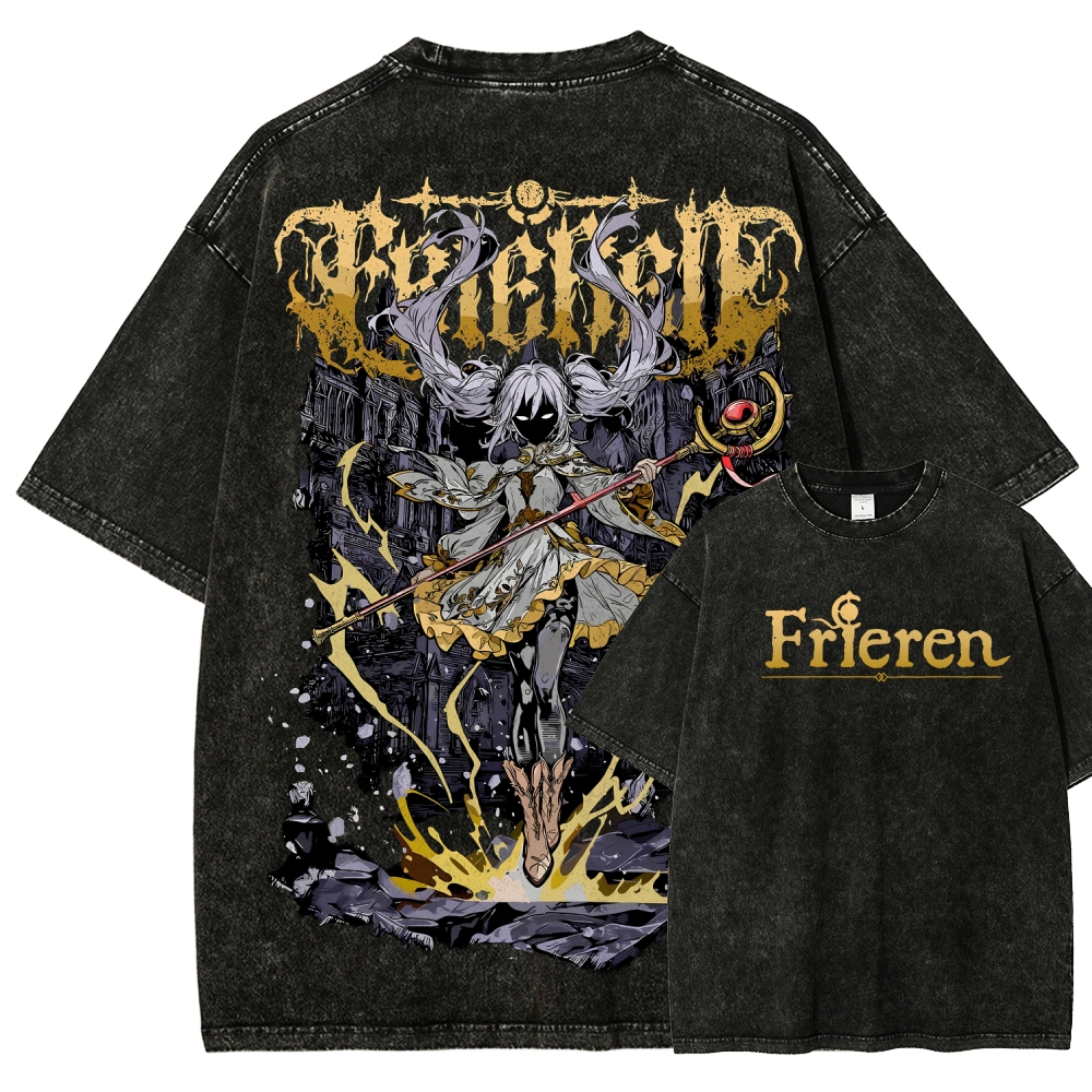 Frieren Unisex Fit Washed T-Shirt
