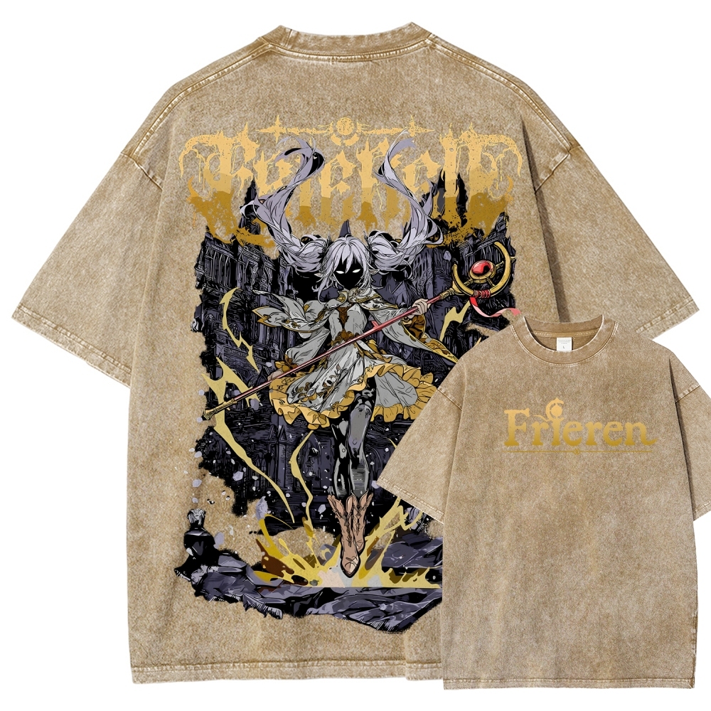 Frieren Unisex Fit Washed T-Shirt