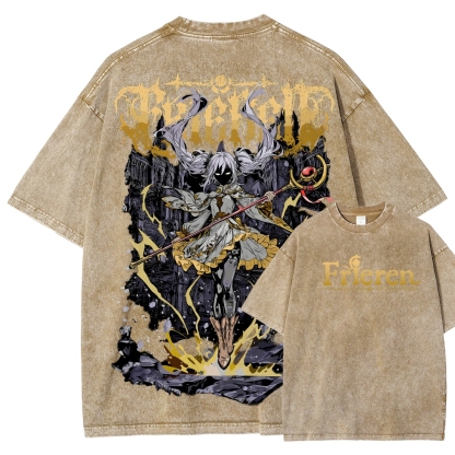 Frieren Unisex Fit Washed T-Shirt