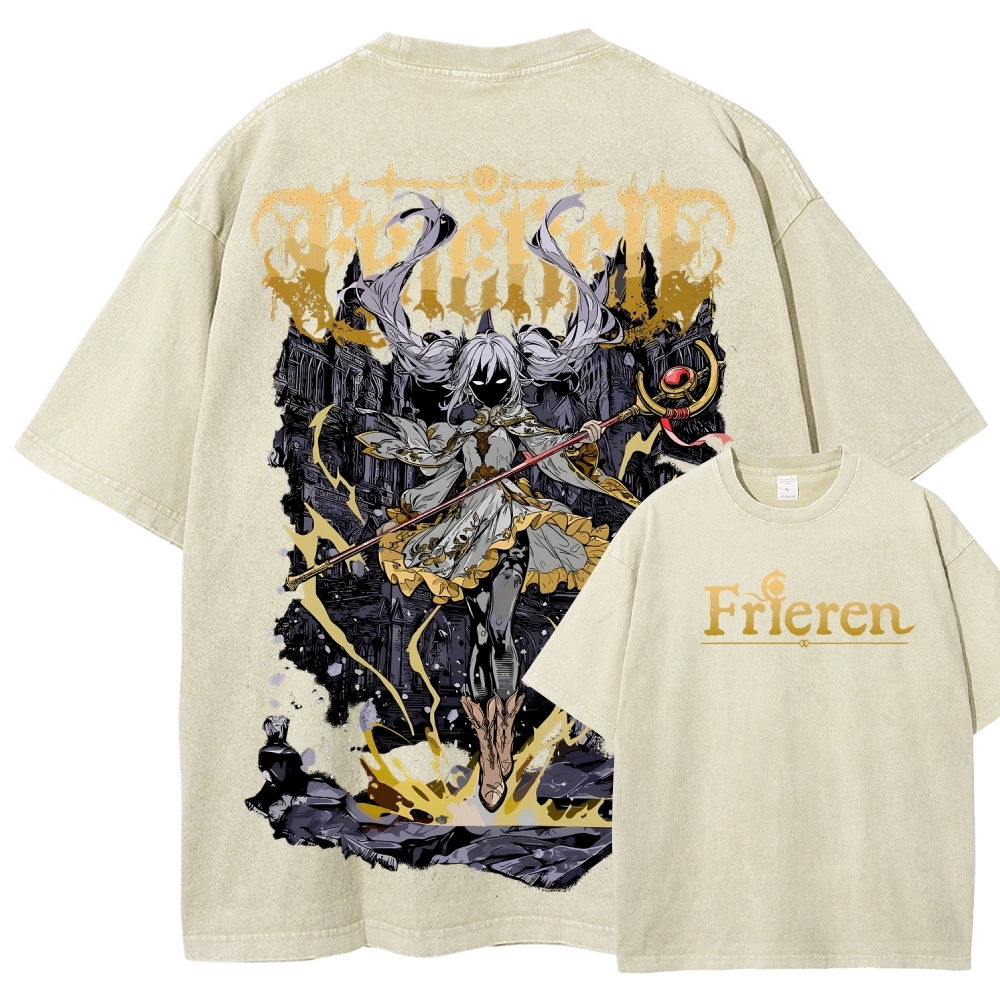 Frieren Unisex Fit Washed T-Shirt