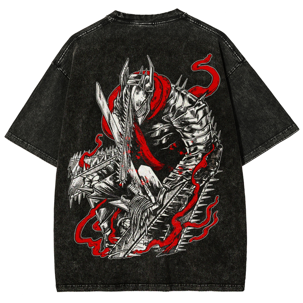 Chainsaw Man Unisex Fit Washed T-Shirt