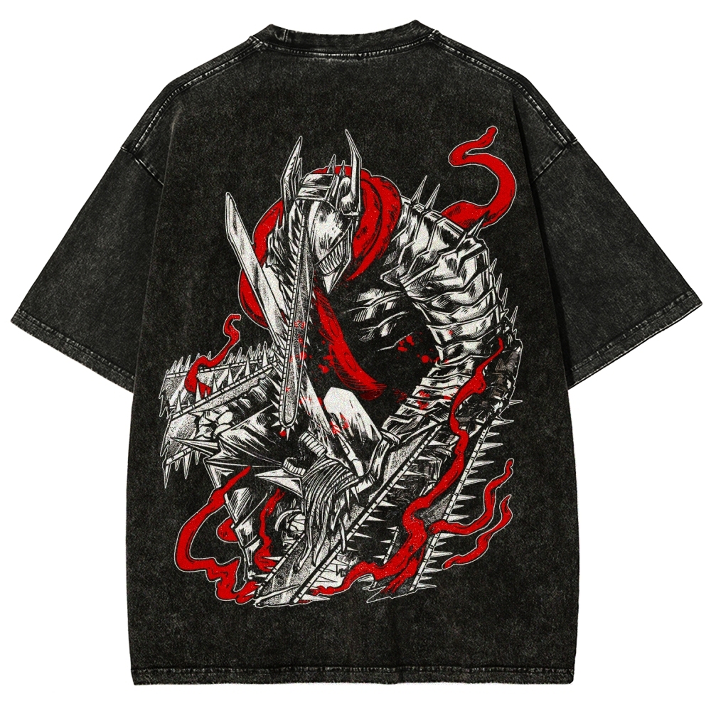 Chainsaw Man Unisex Fit Washed T-Shirt