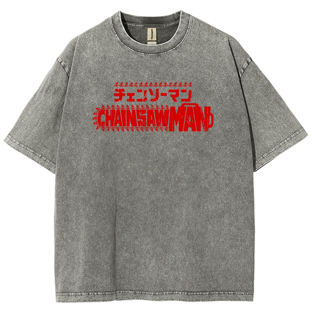 Chainsaw Man Unisex Fit Washed T-Shirt