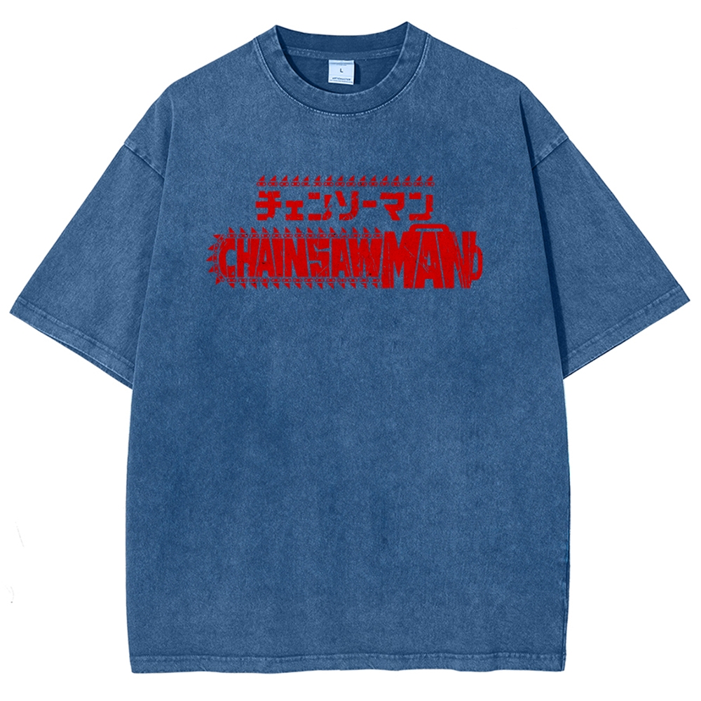 Chainsaw Man Unisex Fit Washed T-Shirt