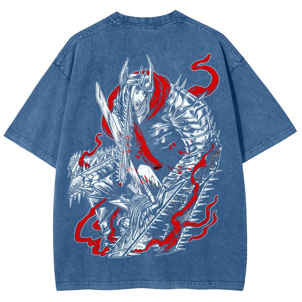 Chainsaw Man Unisex Fit Washed T-Shirt