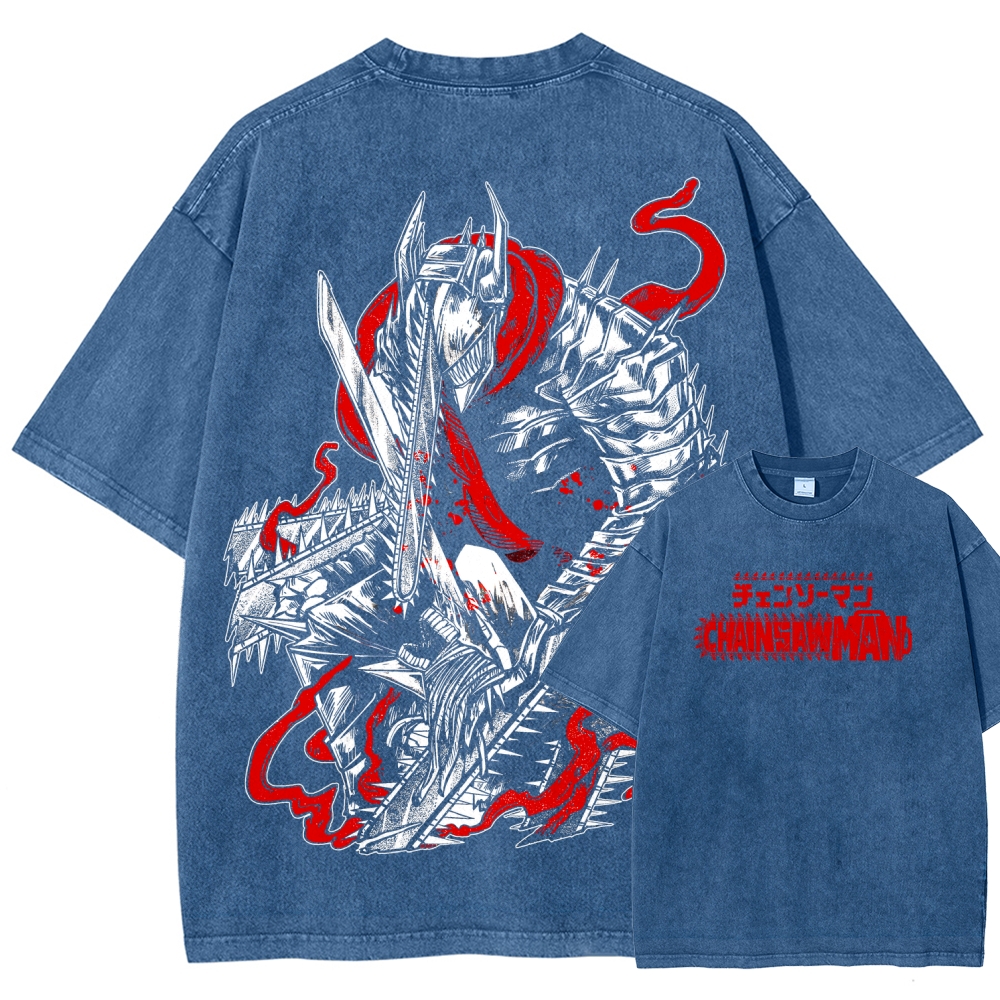 Chainsaw Man Unisex Fit Washed T-Shirt