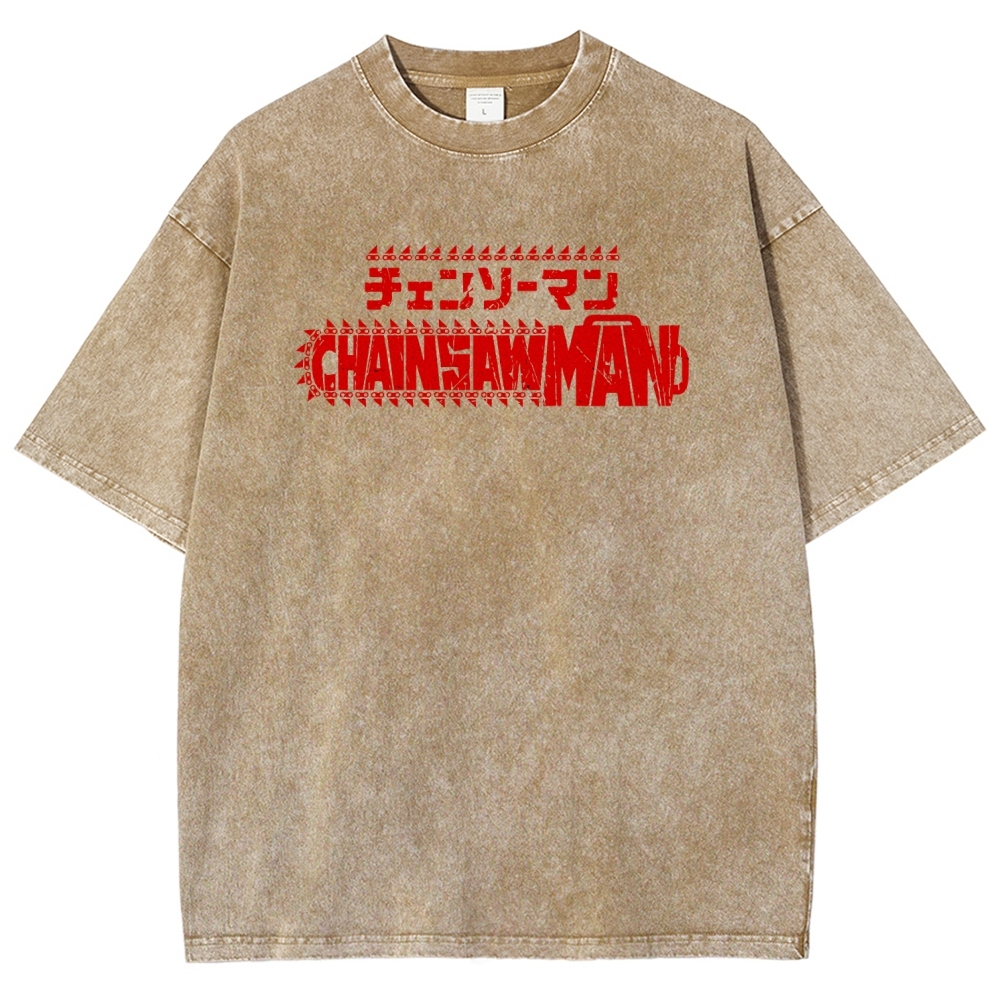 Chainsaw Man Unisex Fit Washed T-Shirt