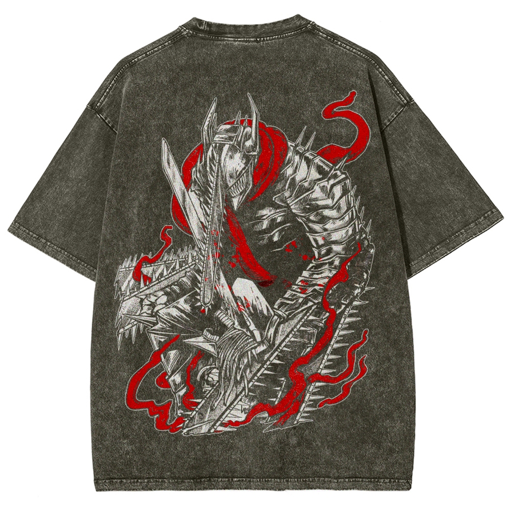 Chainsaw Man Unisex Fit Washed T-Shirt