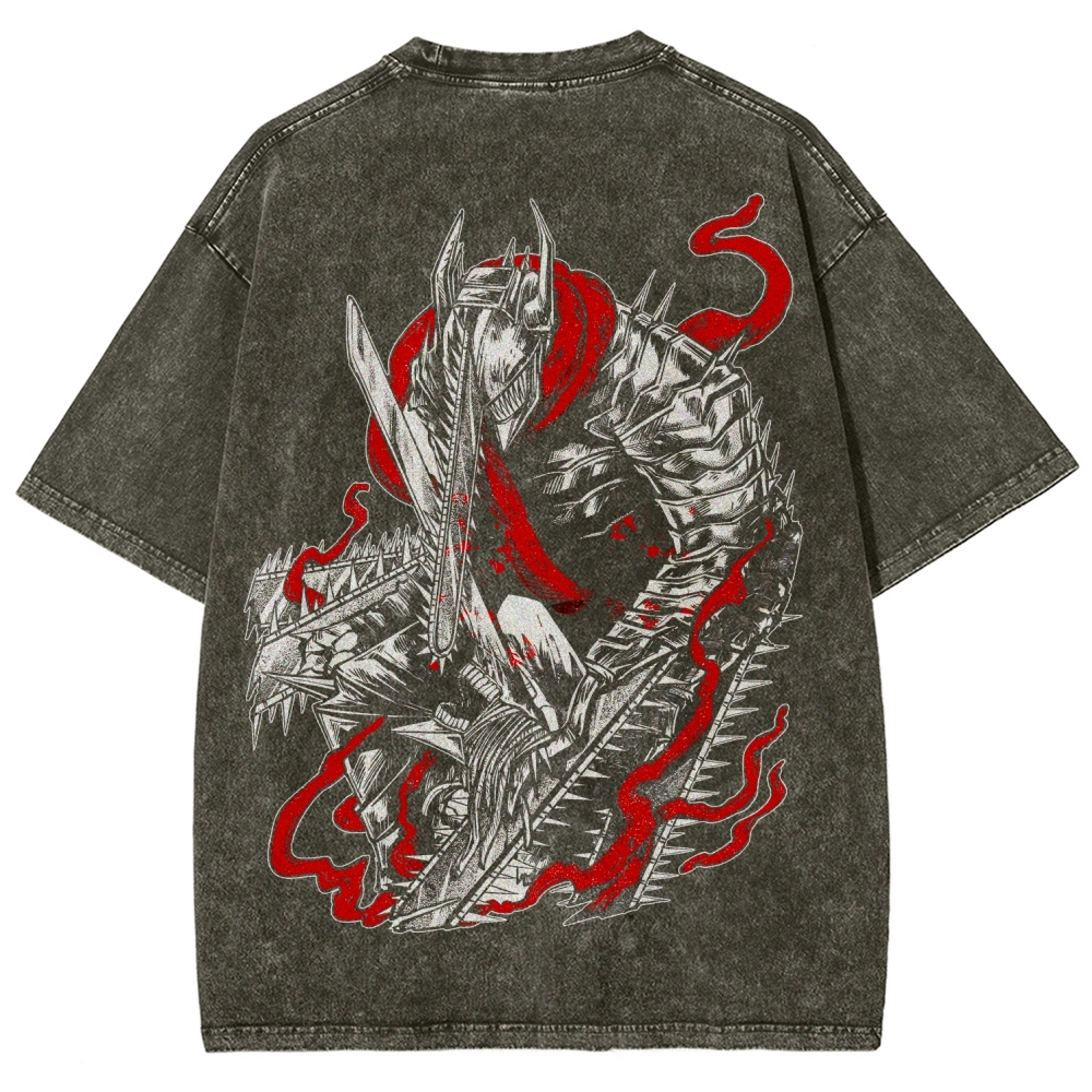 Chainsaw Man Unisex Fit Washed T-Shirt