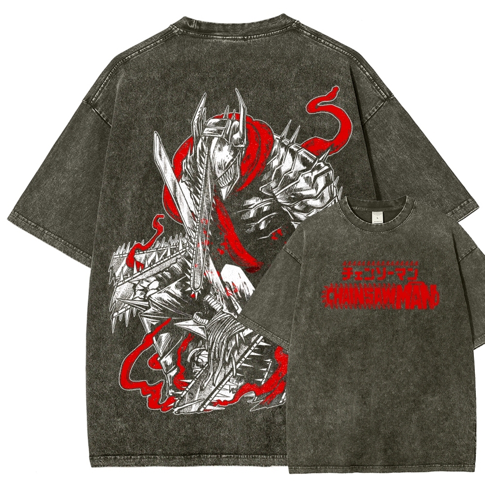 Chainsaw Man Unisex Fit Washed T-Shirt