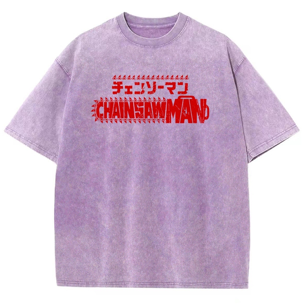 Chainsaw Man Unisex Fit Washed T-Shirt
